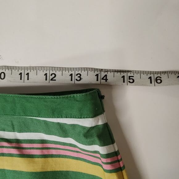 Boden Multicolor Striped Knee Length Pencil Skirt in Green/Multi Size 6 Long - Picture 7 of 10
